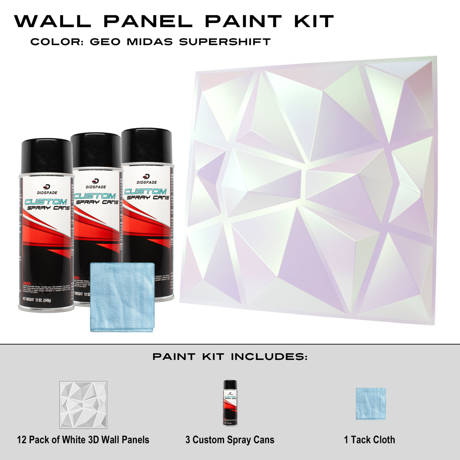 Geo Midas SuperShift White Wall Panel Paint Kit eBay