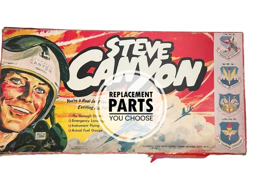 Steve Canyon Board Game Vintage REPLACEMENT PARTS PIECES YOU CHOOSE