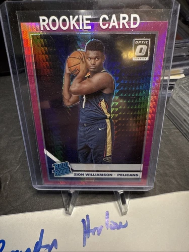 Zion Williamson 2019-20 Donruss Optic Rated Rookie Pink Hyper Prizm! #158 RC