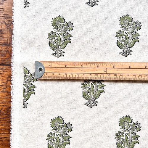 1481. MARGARET NEG, rosa Paisley Blockdruck Baumwollstoff, doppelte Breite 280 cm - Bild 19 von 19