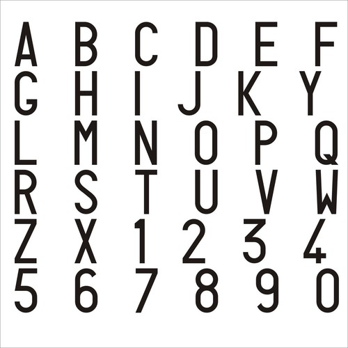 SERIE DI LETTERE E NUMERI ADESIVI x TARGA RIPETITRICE RIMORCHIO AGRICOLO CARAVAN - Imagen 2 de 3