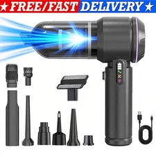 7 in 1 Upgrade Car Vacuum Cleaner Air Blower Wireless Handheld Rechargeable