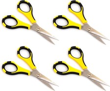 EK Tools Cutter Bee Scissors 4 Pack, Black and Yellow, Multi Pack Scissors for