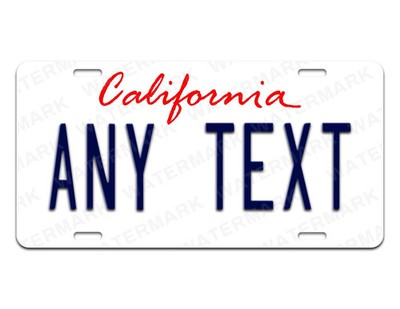 Custom Personalized Vanity Metal License Plate - Your Name Your State