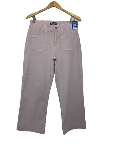 David Button Women's 10/30 Lilac Hi Rise Lilac Super Soft Crop Pant NWT