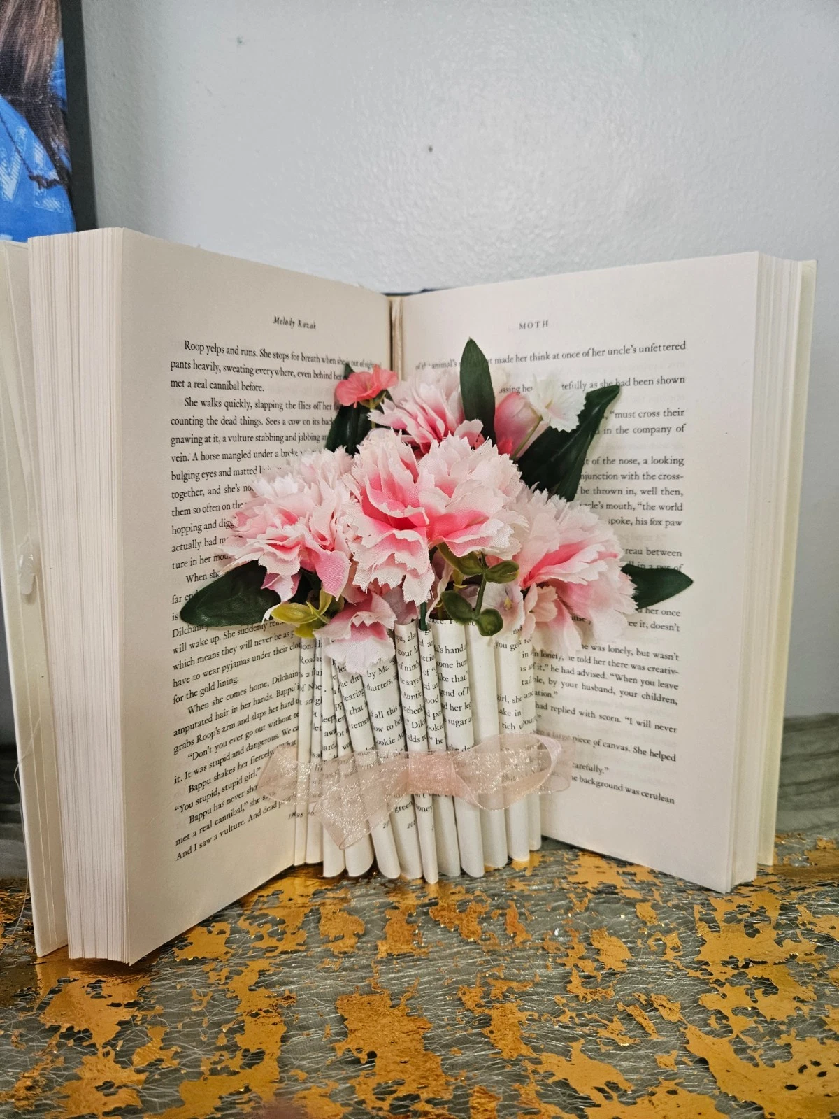 upcycled book vases