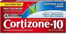 Cortizone 10 Maximum Strength Anti-Itch Cream with Soothing Aloe, 2 oz...