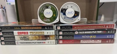 PSP Game Lot Bundle 8 Games + 2 Bonus UMD Complete w/ Manuals Tested Working