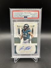 2020 Panini National Treasures Signatures Jason Kelce Holo Gold /10 PSA Auto 10