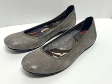 Born Julianne Women's Ballet Flats Size US 10 Tan Gray Leather Comfort