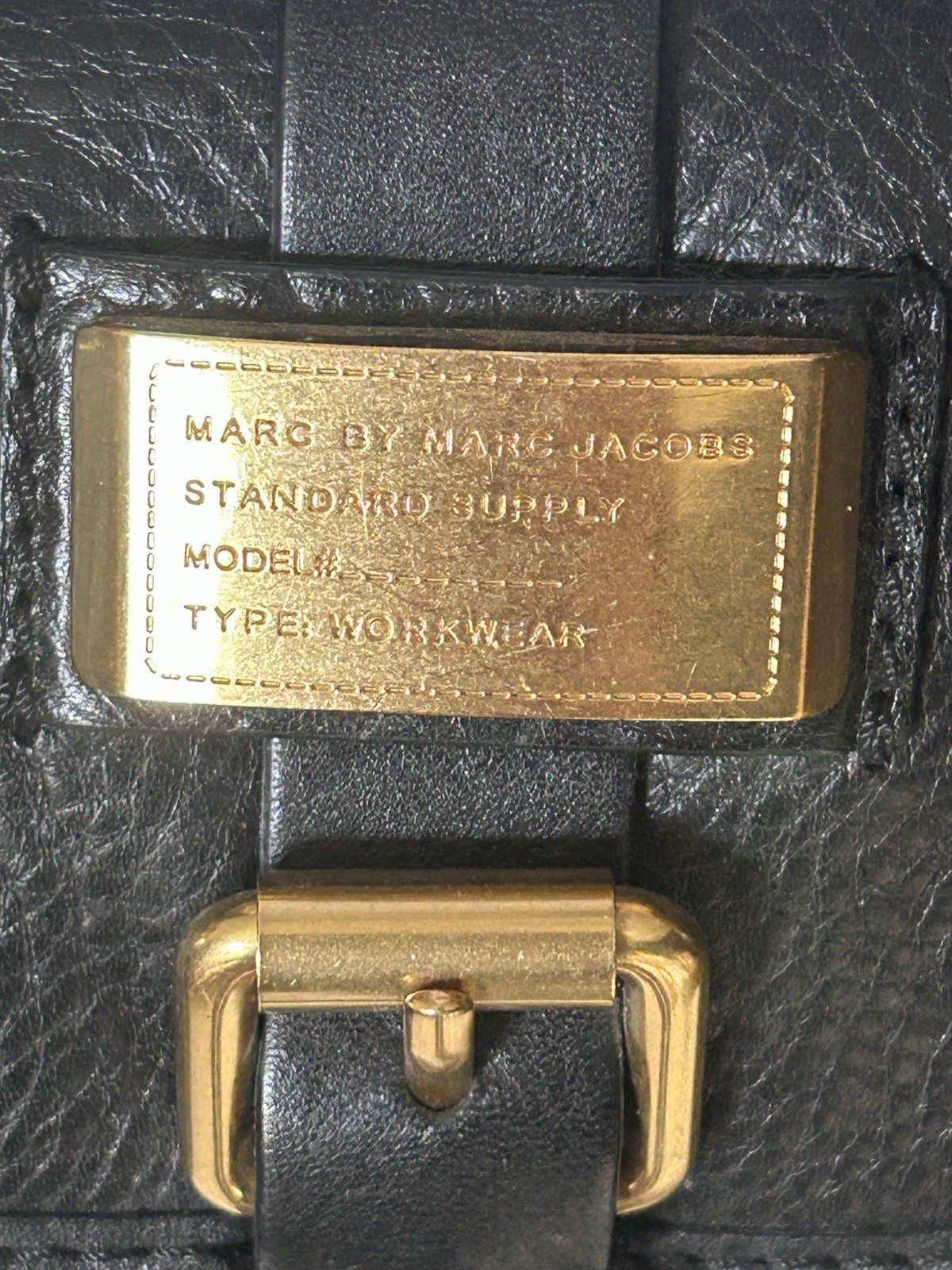 Marc by Marc Jacobs Black Leather Crossbody Saddle Bag Standard Supply Workwear image 3
