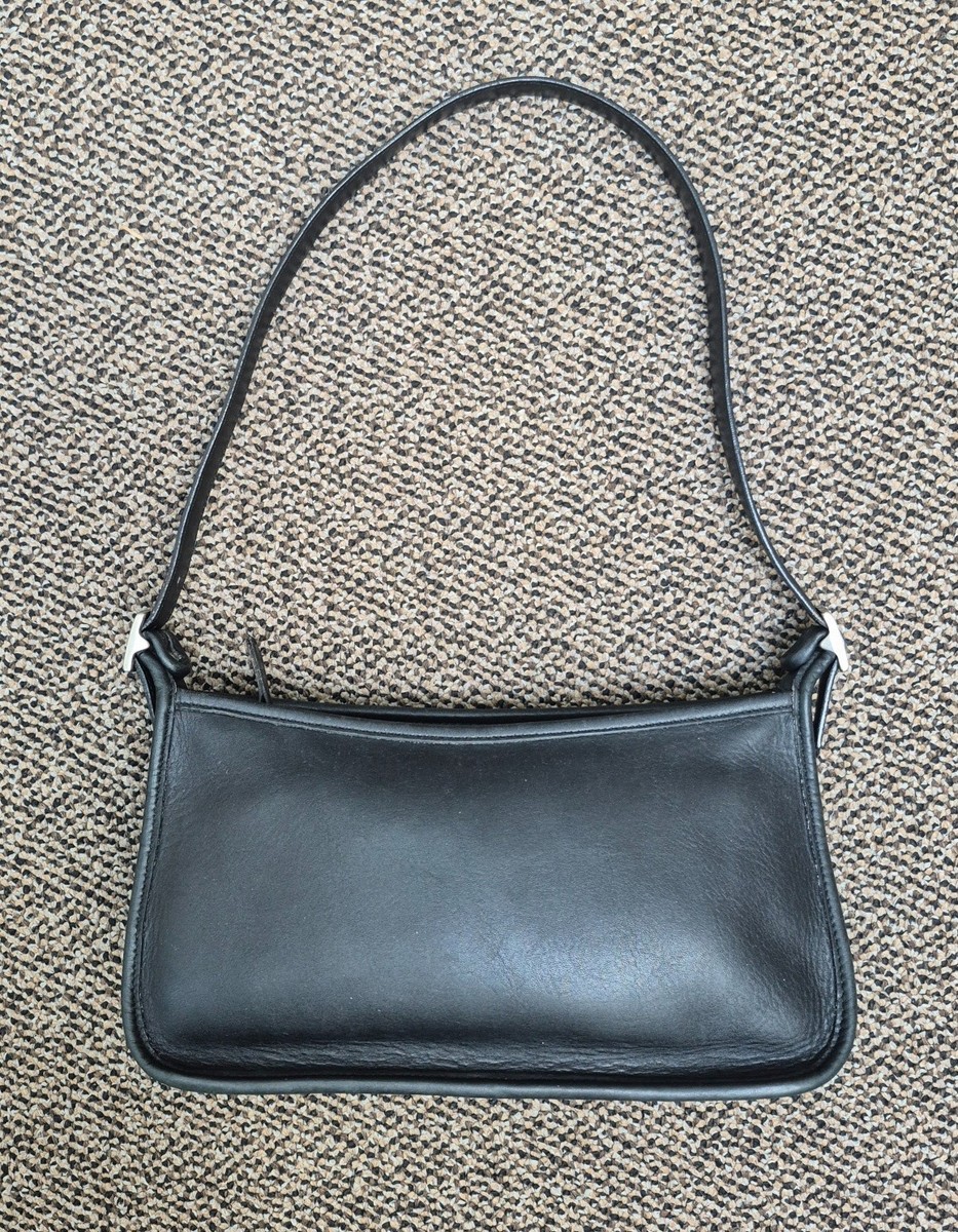 Vintage COACH Audrey Zip Bag #9071 Black Glove-Tanned Leather USA