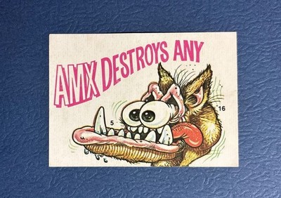 1970 Donruss Fiends and Machines #16 - ''AMX Destroys Any''  Excellent