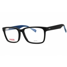 Hugo Unisex Eyeglasses Matte Black Plastic Rectangular Full Rim HG 0182 0003 00