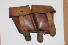 Steyr M95 Double Leather Ammunition Pouch Brown For Mannlicher Strippers #G22
