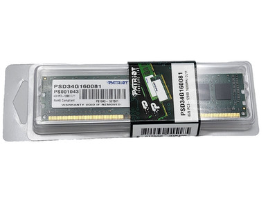 Patriot Signature 4GB DDR3 PC3-12800 1600MHz CL11 DIMM Memory PSD34G160081