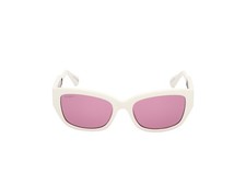 Max Co MO0086 21Y White Cat Eye Plastic Sunglasses Frame 54-18-140
