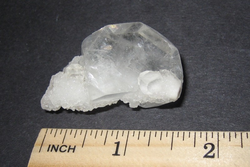 1.7" BEAUTIFUL RARE NATURAL CLEAR APOPHYLLITE & CHALCEDONY CRYSTAL 24.4grams *A3