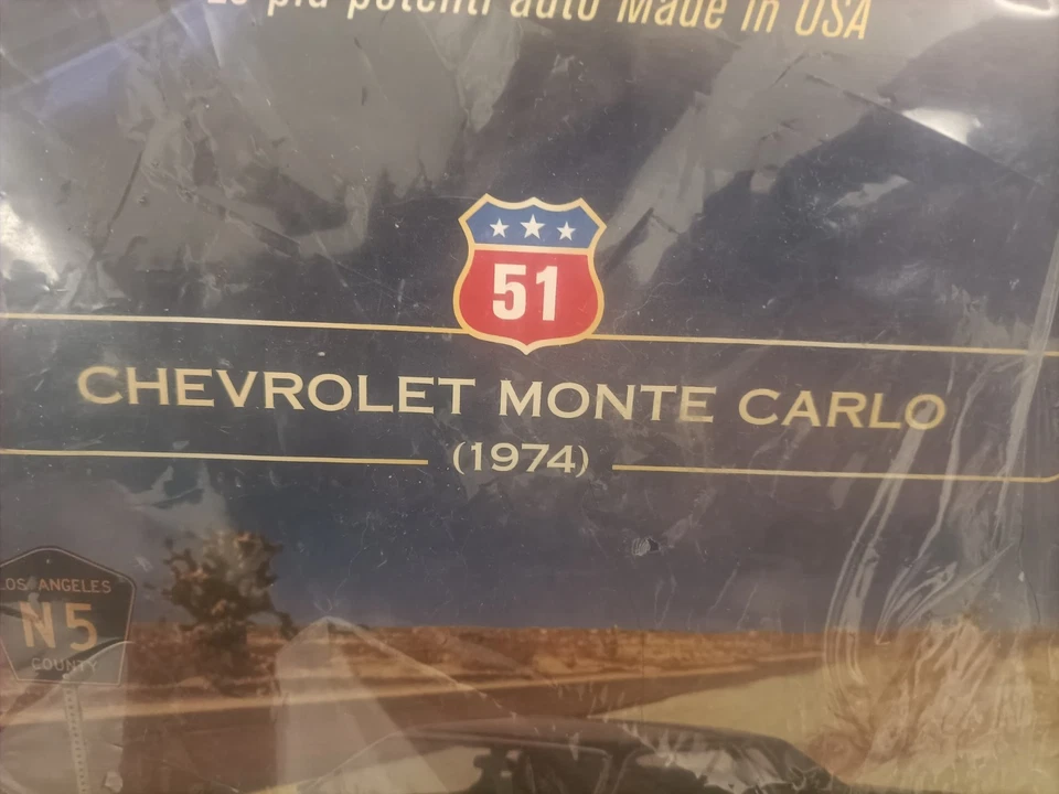 Chevrolet Monte Carlo 1974 American Cars n⁰ 57 De Agostini 1:43 Sigillato - Immagine 3 di 4
