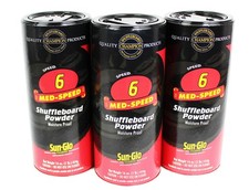 Sun-Glo Shuffleboard Powder Speed 6 - 3 Pack / Cans 3 Pack, Multi-Color