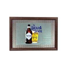 Birra Messina Birra | Cornice artistica da parete per pub bar 33x23 cm