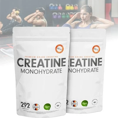 MARKENLOS 1kg / 1000g Creatin Monohydrat Pulver Kreatin Pulver 100% vegan Muskelaufbau