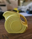 Fiesta Ware Homer Laughlin Small Disc Pitcher Yellow 5.5” Retired HLC USA 11