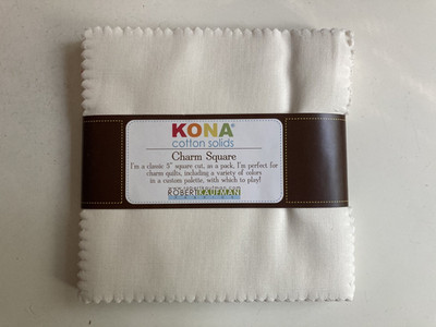 Kona Cotton Solids Snow Colorstory CHS-119-42 5'' Charm Pack, 42 pcs