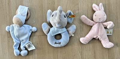 Baby toys, plush, Steiff - Under the Nile - Bunnies by the Bay