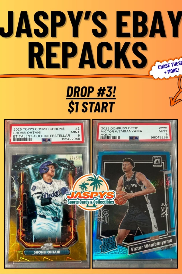 JASPY'S REPACKS - HIGH END CHASERS! $1 START!