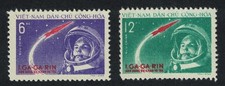 Vietnam GAGARIN World s First Manned Space Flight 2v 1961 MNH SG#N170-N171