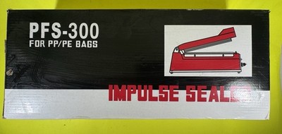 Impulse Sealer PP-PE Bags 300 400 Watt PFS-300 Tabletop Poly New Open Box