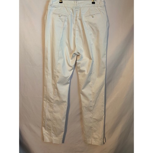 Soft Surroundings Women's Tall Large White Dress Pants With Deco Buttons - Picture 5 of 9