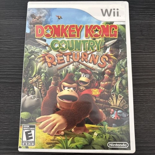 Donkey Kong Country Returns 2010 Nintendo Wii Video Game with Manual Complete