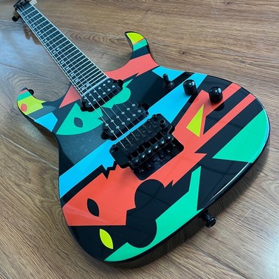 US Warehouse New Ibz Red  Electric Guitar  With Floyd Rose Tremolo Solid Body