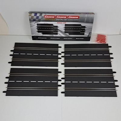 Carrera Digital 124 132 Evolution Slot Car Track Standard Straights Set of 4