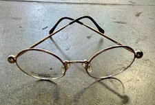 Vintage Gianfranco Ferre GFF 254 U4 Gold Metal Full Rim Round Frames 45-20-145