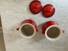 2 Vtg LE CREUSET MINI BEAN POT *LIDDED *CERAMIC *MATCHING *PRE-OWNED *EXCELLENT — photo 6