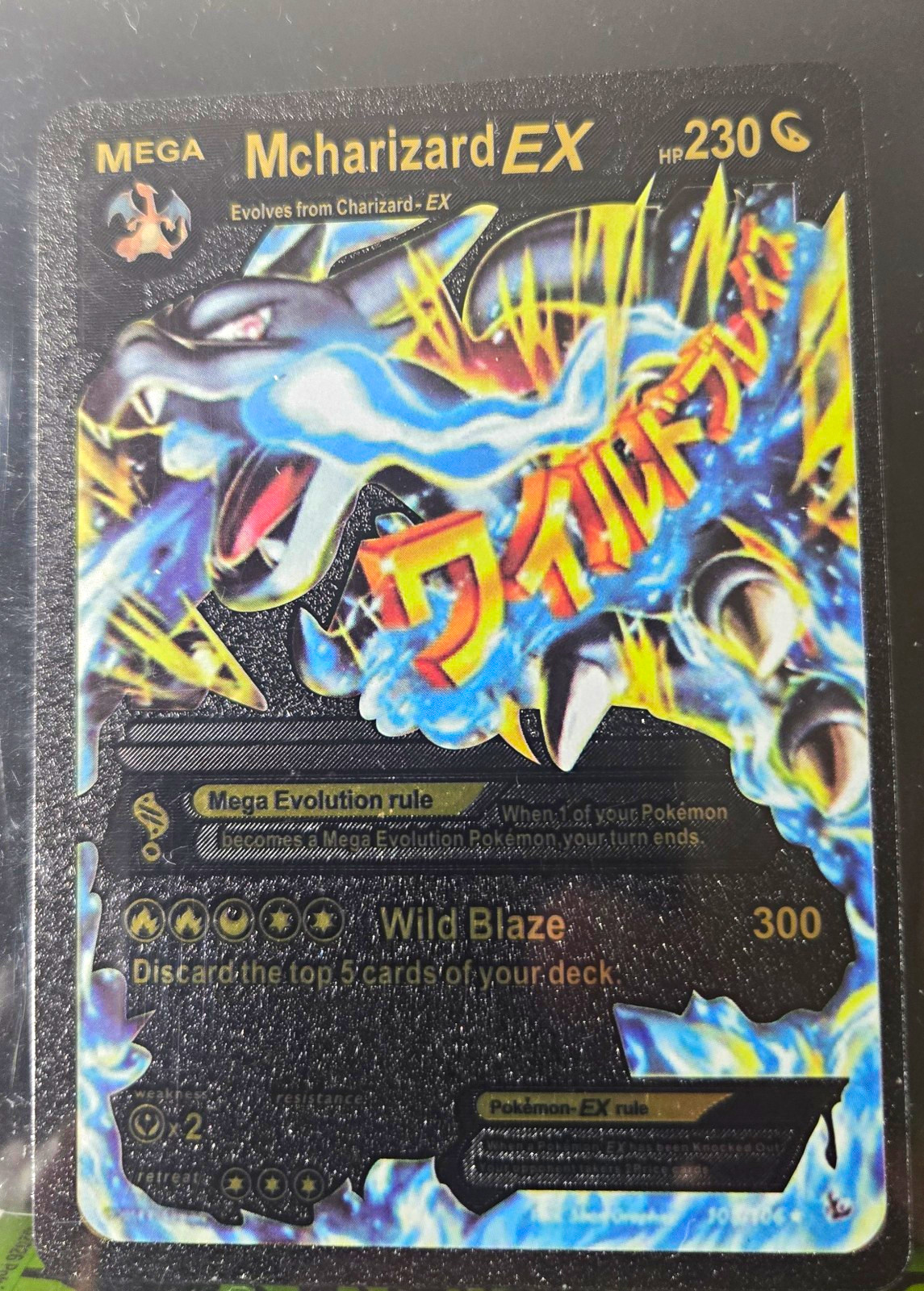 M Charizard EX 108/106 Ultra Rare Foil Full Art EX EN HP230 Mega