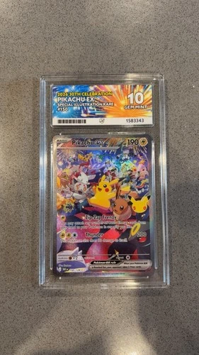 ACE Grading Pikachu ex 150/128 2026 30th Celebration SIR Holo Graded-Perfect sub