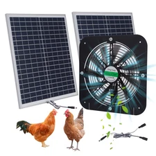 New Solar Powered Attic Ventilator Gable Roof Vent Fan with 30W Foldable Panel