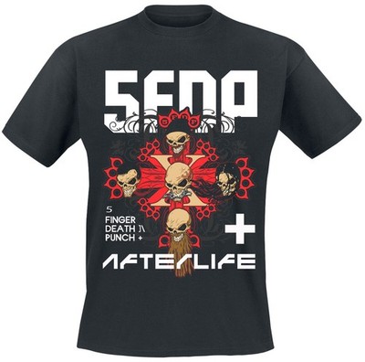 Five Finger Death Punch T-Shirt Herren Retro Afterlife schwarz M