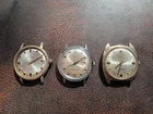 Lot of 3 Vintage Men's Watches - Timex Electric, Montrex 17J - Parts or Repair