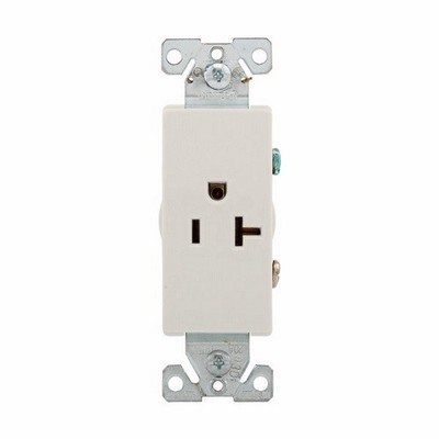 Eaton Wiring Devices 6350V-BU - Recp Deco Sgl 20A 125V 2P3W B/Swire IV - 1EA