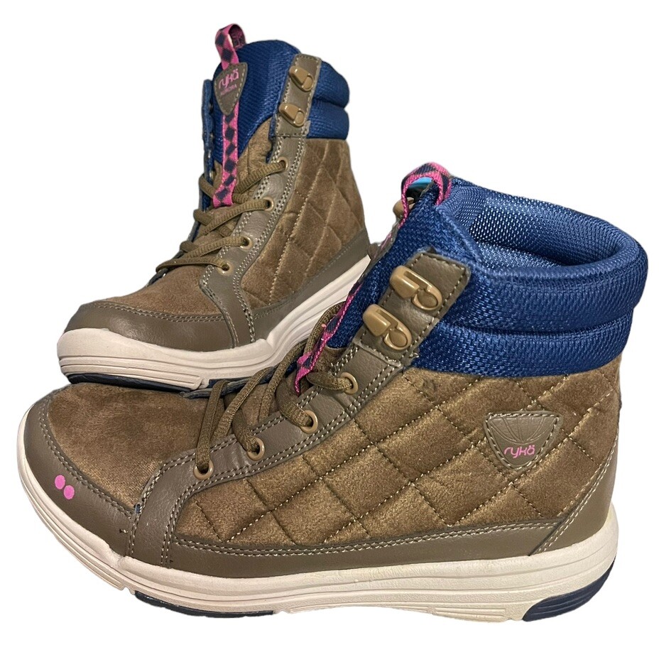 Ryka Aurora Quilted High-Top Ankle Sneaker Boots Womens Sz