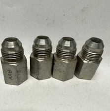 USED - Lot of 4- BVV 1/2" MJIC x 3/8" FNPT Stainless Steel NPT Adapter Fitting
