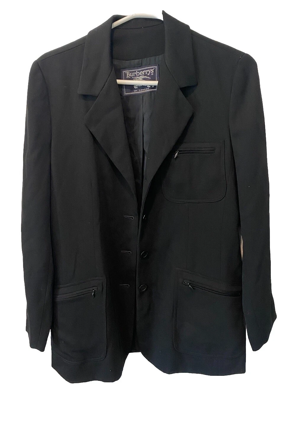 Blazer nero vintage Burberrys' of London Prorsum taglia 10