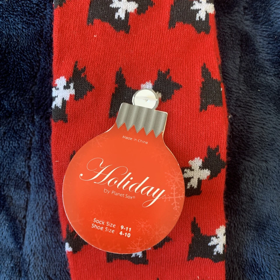 Brand New With Tags Planet Sox Holiday Christmas Knee high Socks  Size 9-11 - Image 2 of 4