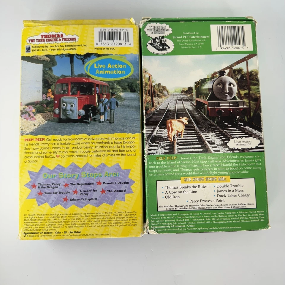 Thomas The Tank Engine & Friends VHS Cassette Animation Kids TV Show Lot of 2 - Image 4 of 4