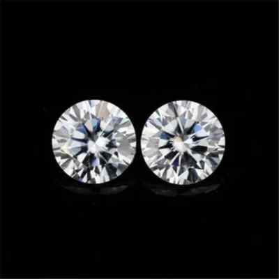 0.50 Cts ROUND Each Pair IGI Certified Lab Grown CVD Diamond D Color VS1 Clarity